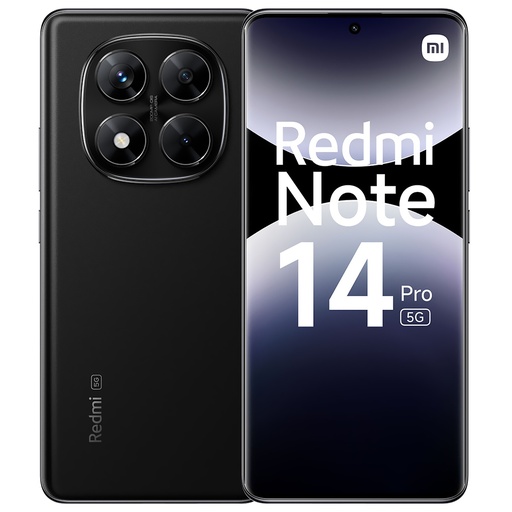 📱 Xiaomi Redmi Note 14 Pro 5G · 12GB RAM · 512GB · Pantalla 6.67" · Dual SIM · Midnight Negro (Global)